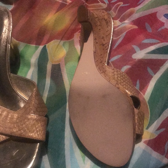 Gold summer wedge heel - Picture 3 of 3